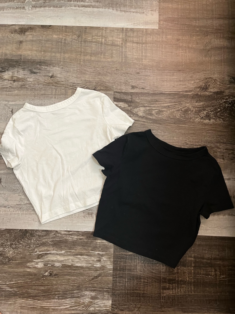 Target Black and White Crop Tee Set